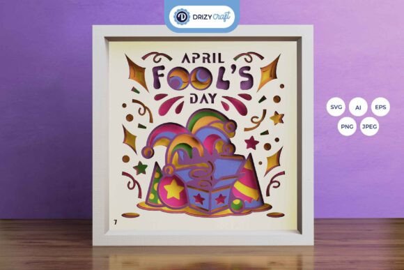 Download April Fools Day 3D Layered Paper Cut - Fools Collection