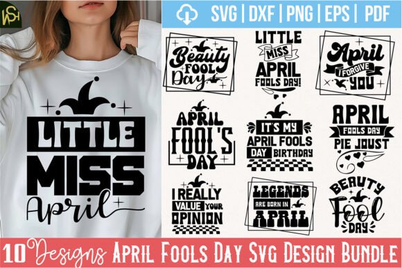 Download April Fools Day SVG Design Bundle - Fools Collection